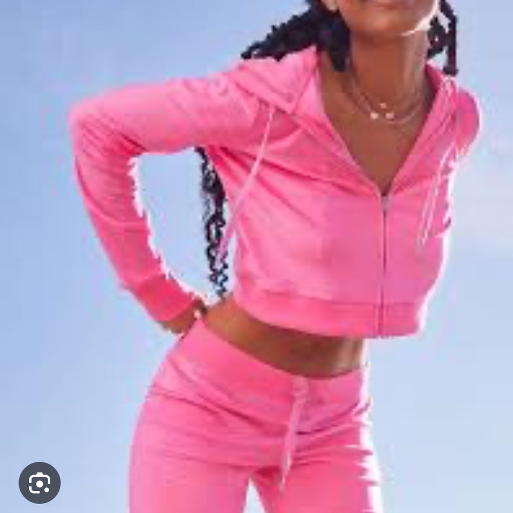 Pink Velour Tracksuit Set Aerie